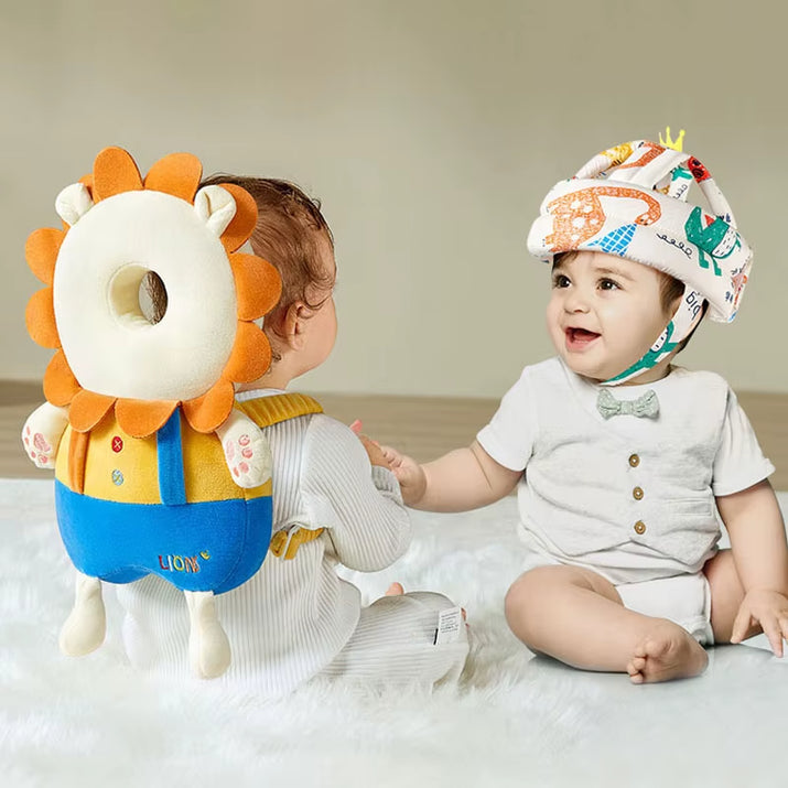 Baby Head Protector Backpack Soft Cartoon Baby Pillows Pad Cushion Head Security Protection Crawl Walk Toddler Headrest
