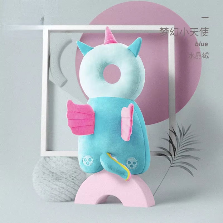 Newborn Headrest Security Pillows Backpack Toddler Baby Head Fall Protection Pad Cushion Cartoon Soft Security Pillows Backpack