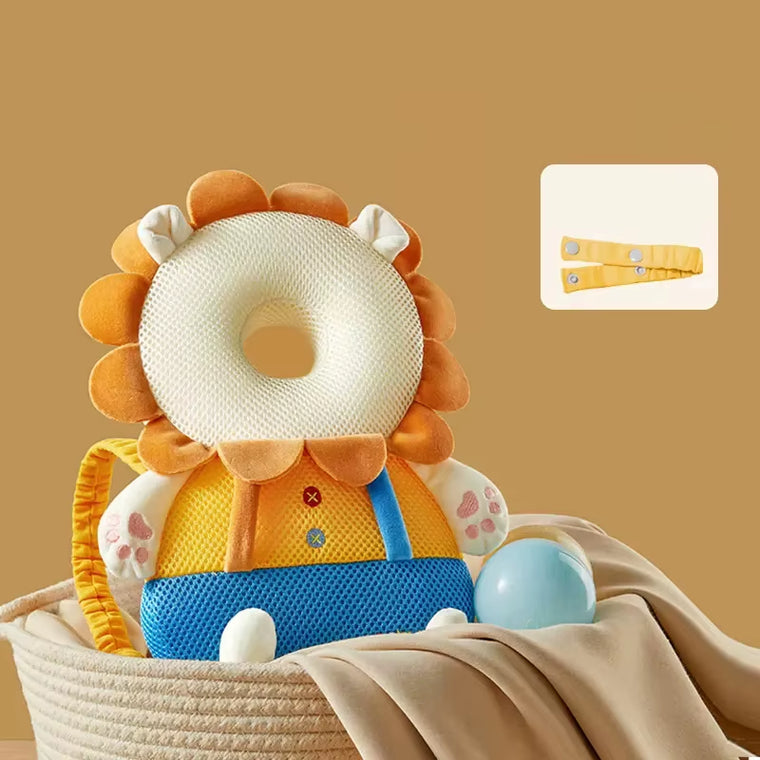 Baby Head Protector Backpack Soft Cartoon Baby Pillows Pad Cushion Head Security Protection Crawl Walk Toddler Headrest